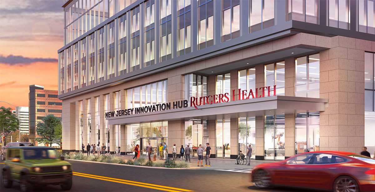 An artist rendering of the Helix buiding in New Brunswick