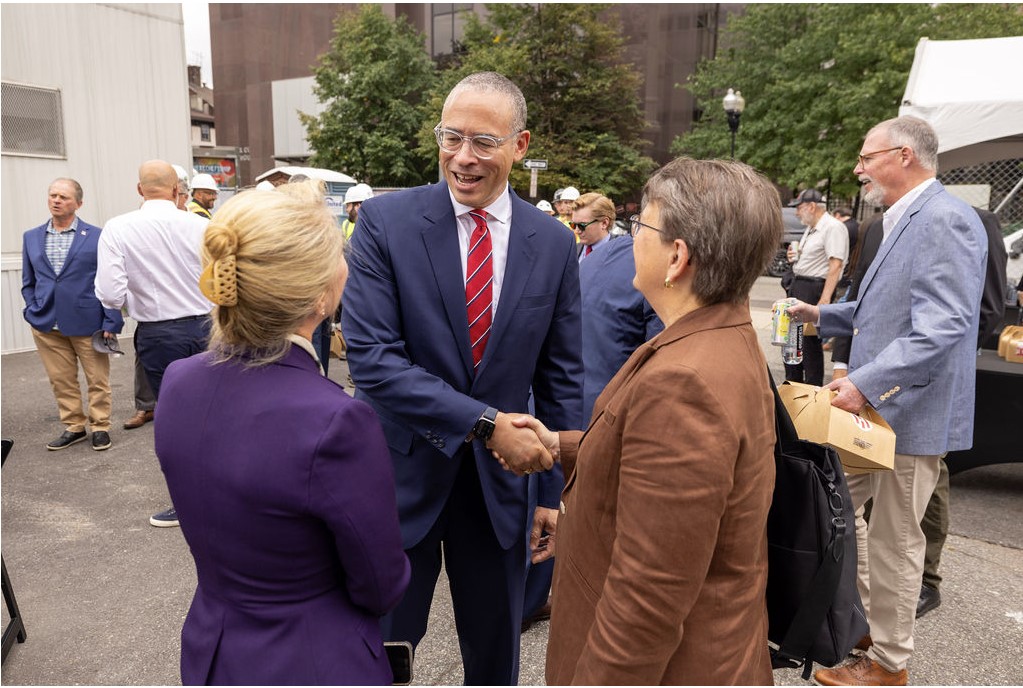 Photo of Jonathan Holloway, Dean Amy Murtha and others