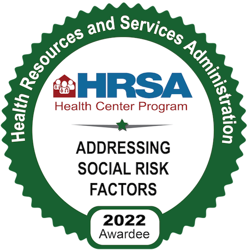 HRSA logo Addressing Social Risk Factors