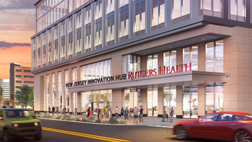 An artist rendering of the Helix buiding in New Brunswick