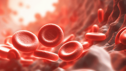 An illustration of red blood cells