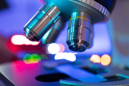 A close up of microscope equipment